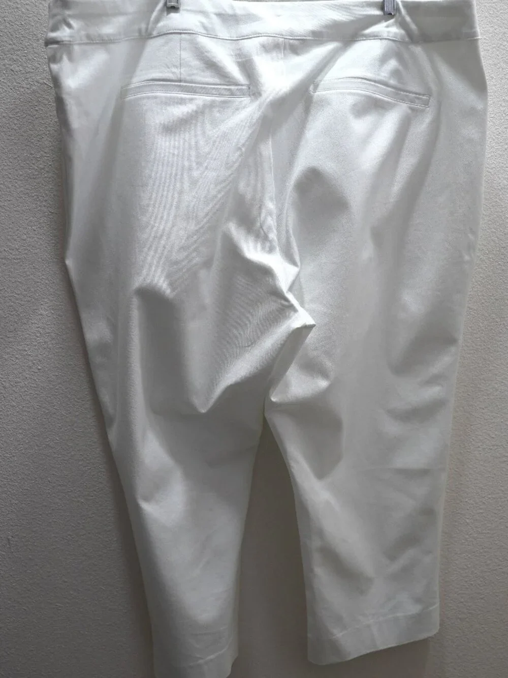 Soft surroundings White Superla Slim Leg Crop Pants size 3X